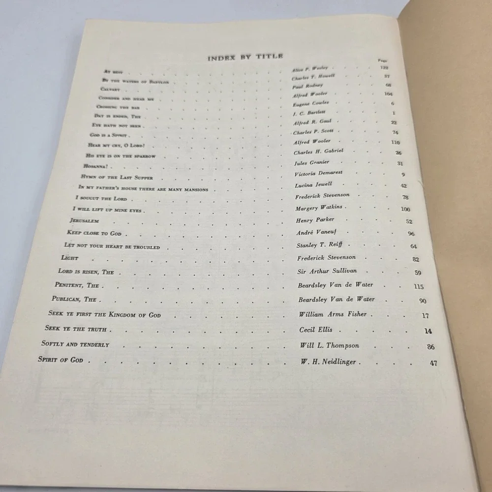 Choice Sacred Songs High & Low Voice Wilman Wilmans 1936 Violin Organ 1st Ed.